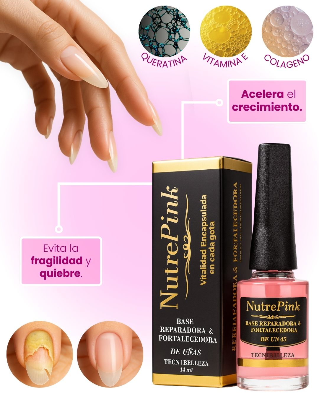 Tratamiento REPARADOR & FORTALECEDOR de uñas