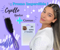 Gemas + Cepillo especial fijador para peinados